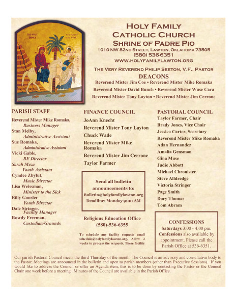 Bulletin March 10th, 2024