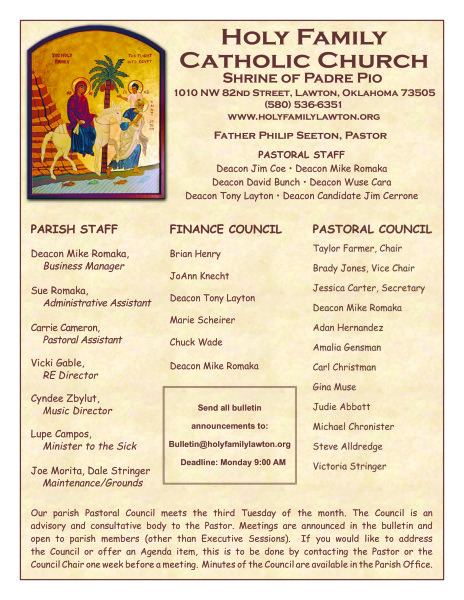 Bulletin June 28th, 2020