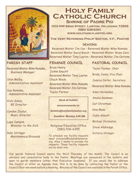 Bulletin October 2nd, 2022