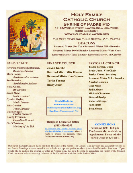 Bulletin December 14th, 2025