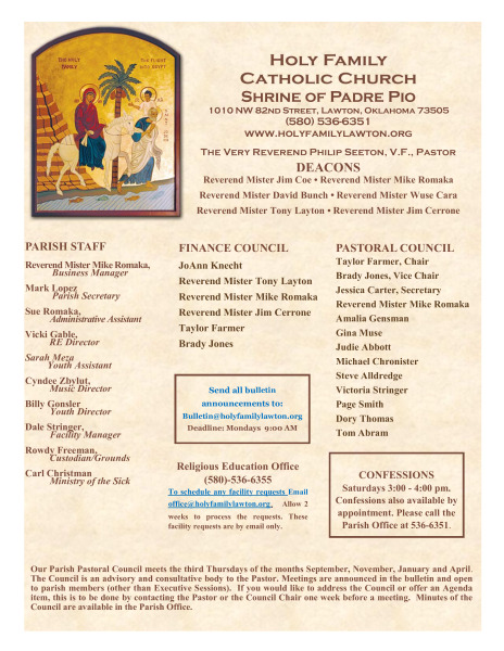 Bulletin February 2nd, 2025